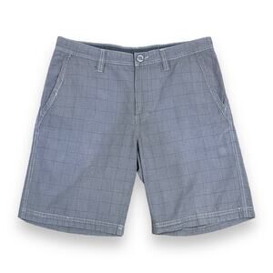 Columbia Omni-Shade Sun Protection‎ Shorts Gray Plaid 34x10